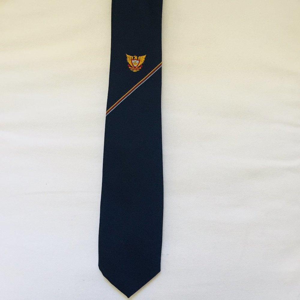 Austico Navy Crest Neck Tie